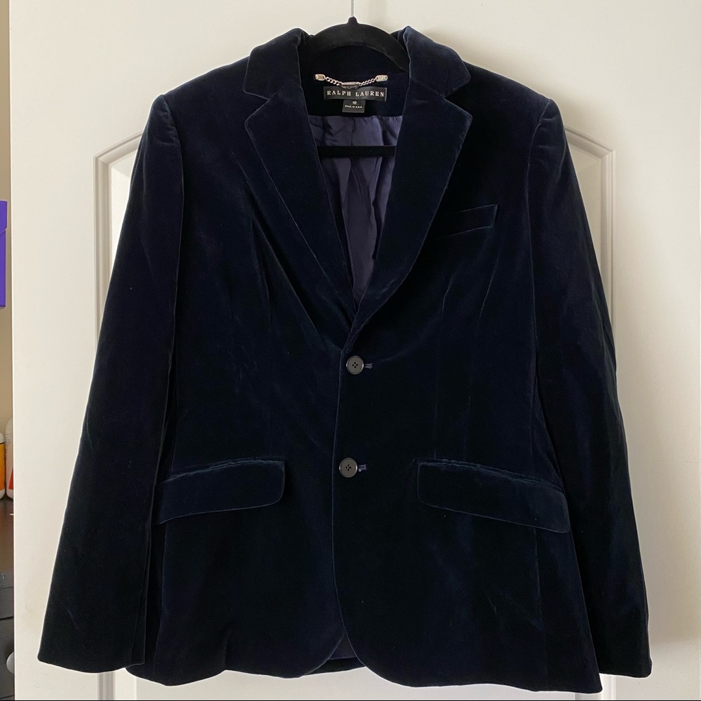 Ralph Lauren Black Label Velvet Blazer